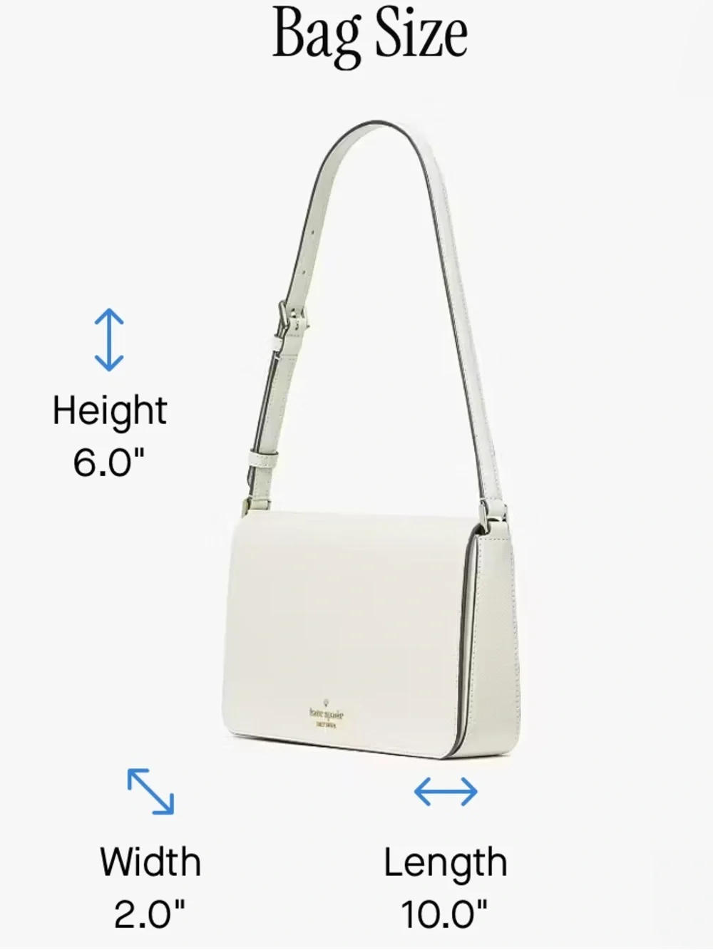 kate spade Staci Meringue Ivory Gold Tone Saffiano Leather Small Hobo Bag